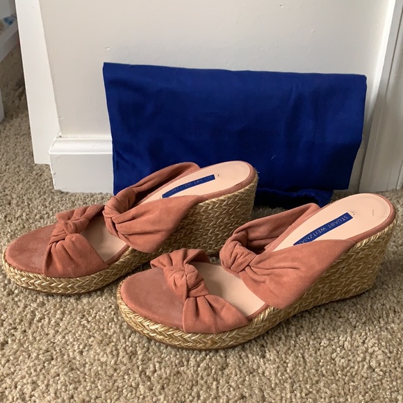*NEVER WORN* Stuart Weitzman espadrille wedges - Picture 2 of 4